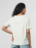Textured T-shirt: Chill Frog Women Relaxed T-Shirts