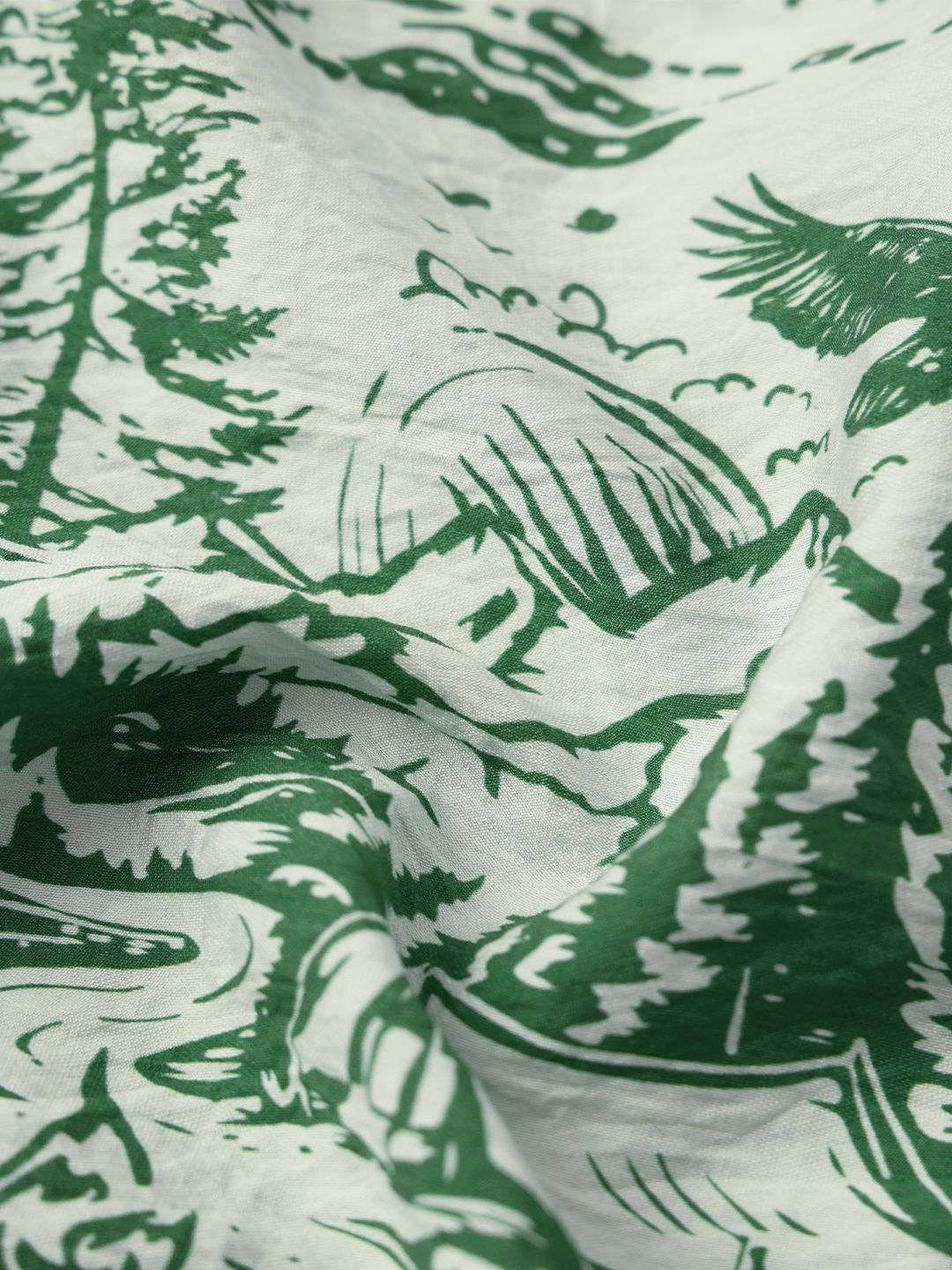 Crop-Top: Green Forest Women Fashion Tops