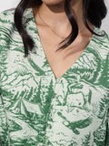 Crop-Top: Green Forest Women Fashion Tops