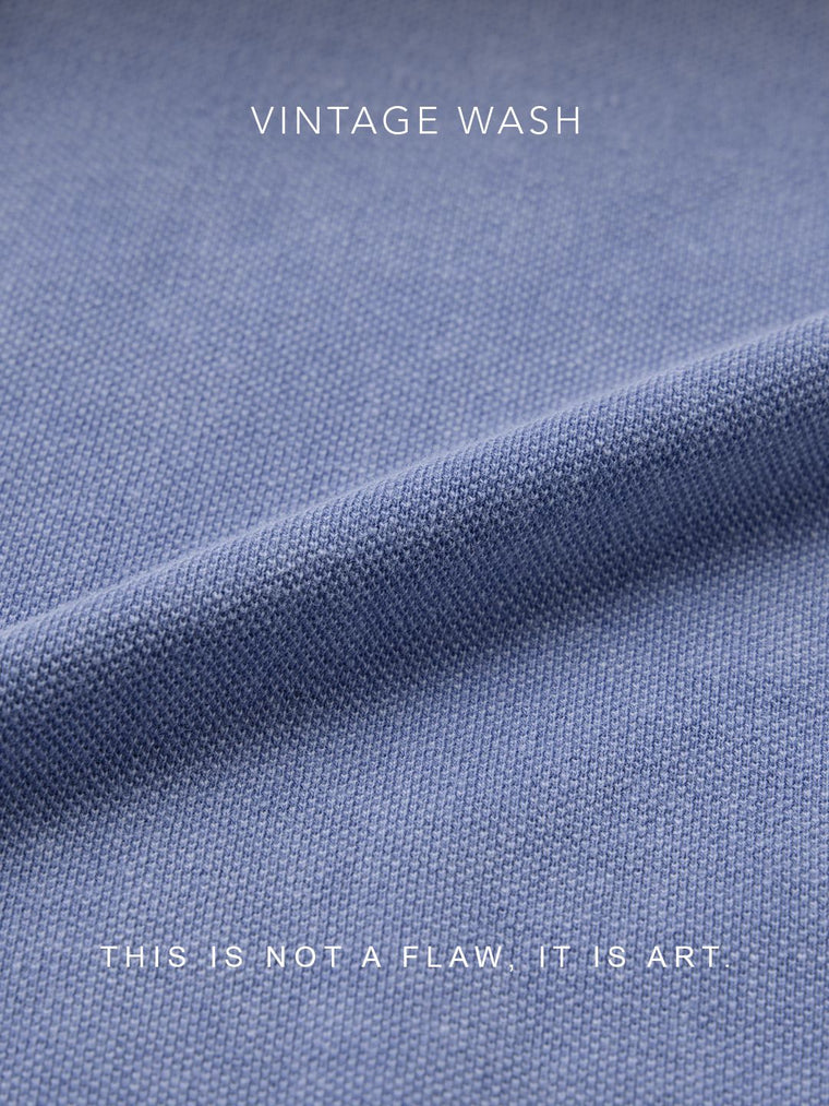 Vintage Wash: Persian Blue Classic Polos