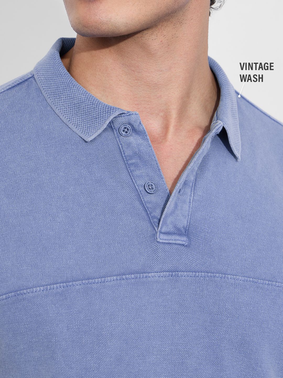 Vintage Wash: Persian Blue Classic Polos