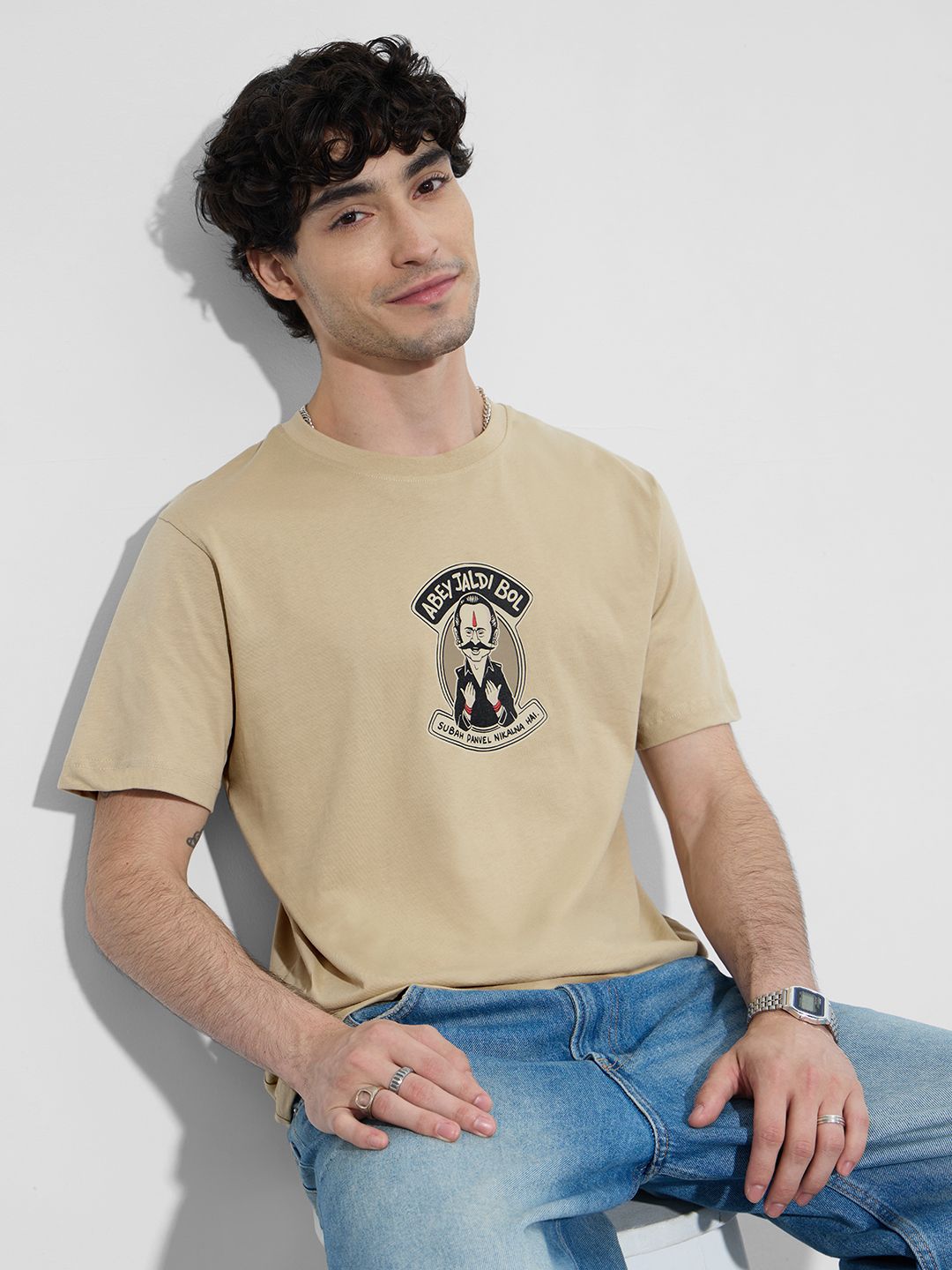 Golmaal 3: Vasooli Bhai Men Relaxed Fit T-Shirts