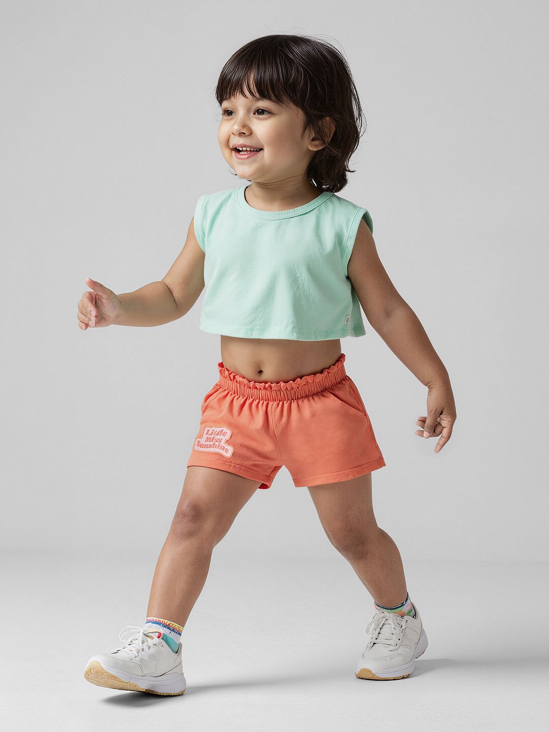 Little Shorts: Miss Sunshine Girls Cotton Shorts (2-8 Yrs)