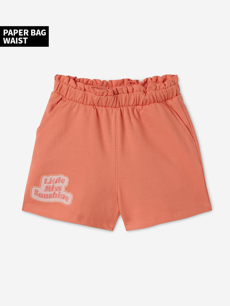 Little Shorts: Miss Sunshine Girls Cotton Shorts (2-8 Yrs)
