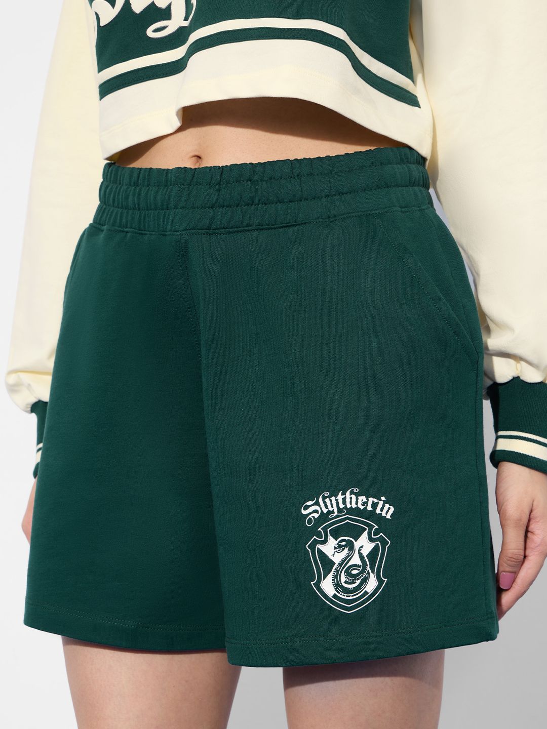 Harry Potter: Slytherin Prefect Women Lounge Shorts