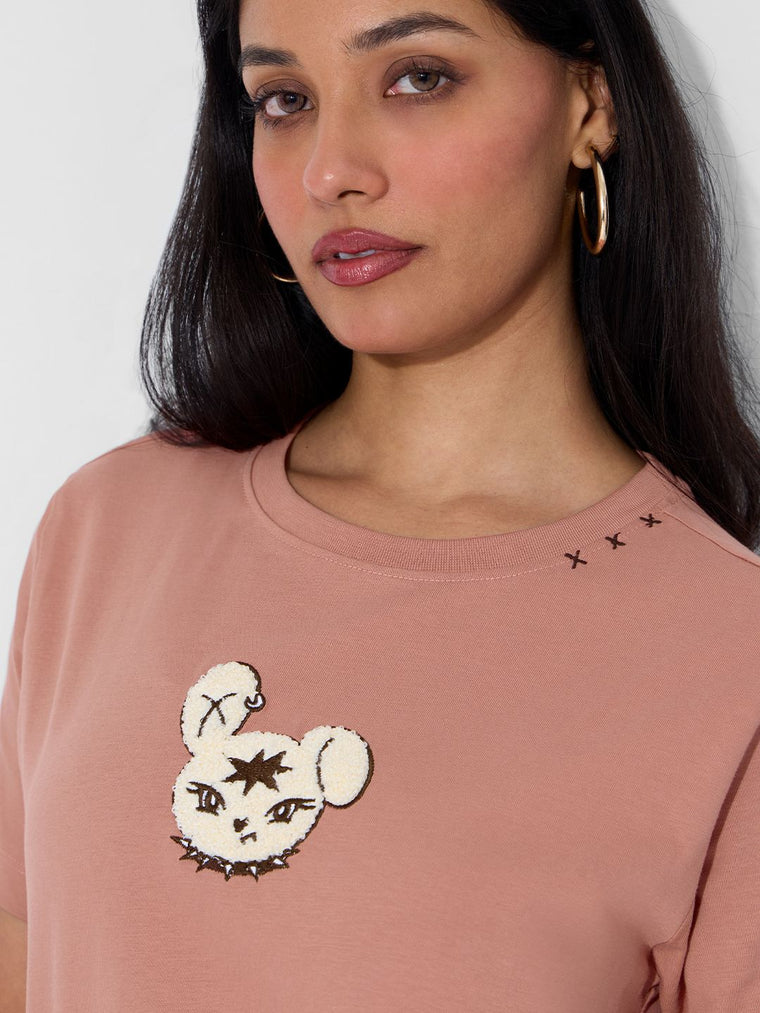 TSS Originals: Pink Baddie Women Relaxed T-Shirts