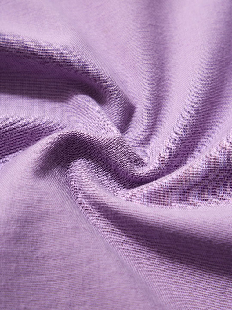 Cotton Linen Shirt: Lavender Women Oversized Shirts