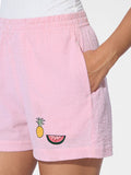 Seersucker Shorts: Fruity Women Lounge Boxers