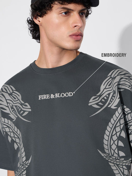 House Of The Dragon: Fire & Blood Oversized T-Shirts