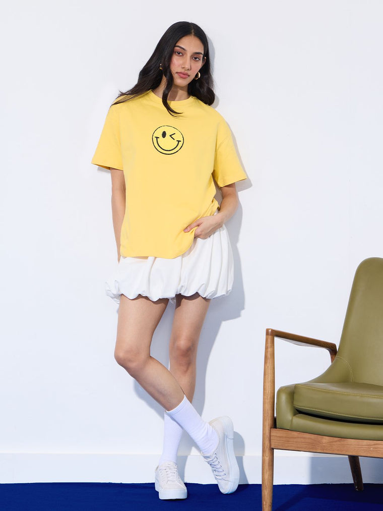 S.W.SMILEY: Sunshine Women Oversized T-Shirts