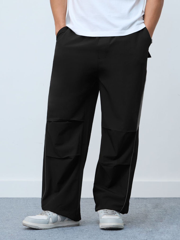 Parachute Pants: Fossil Grey Men Parachute Pants