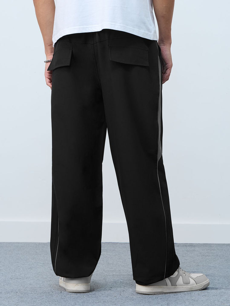 Parachute Pants: Fossil Grey Men Parachute Pants