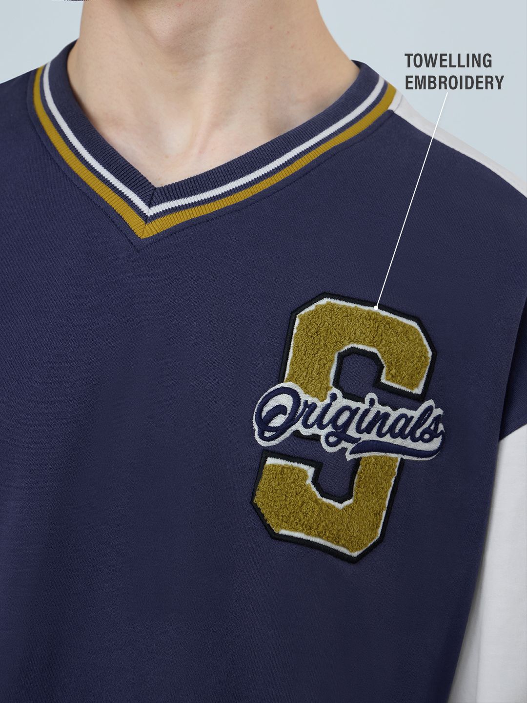 Varsity: Blue League Oversized Full Sleeve T-Shirts