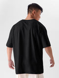 Solids: Black Oversized T-Shirts