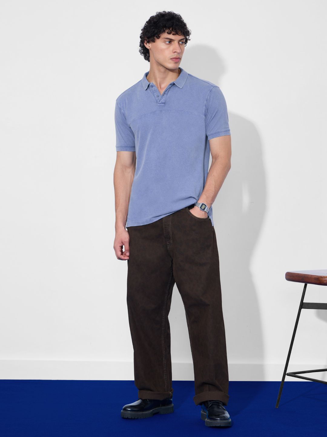 Vintage Wash: Persian Blue Classic Polos