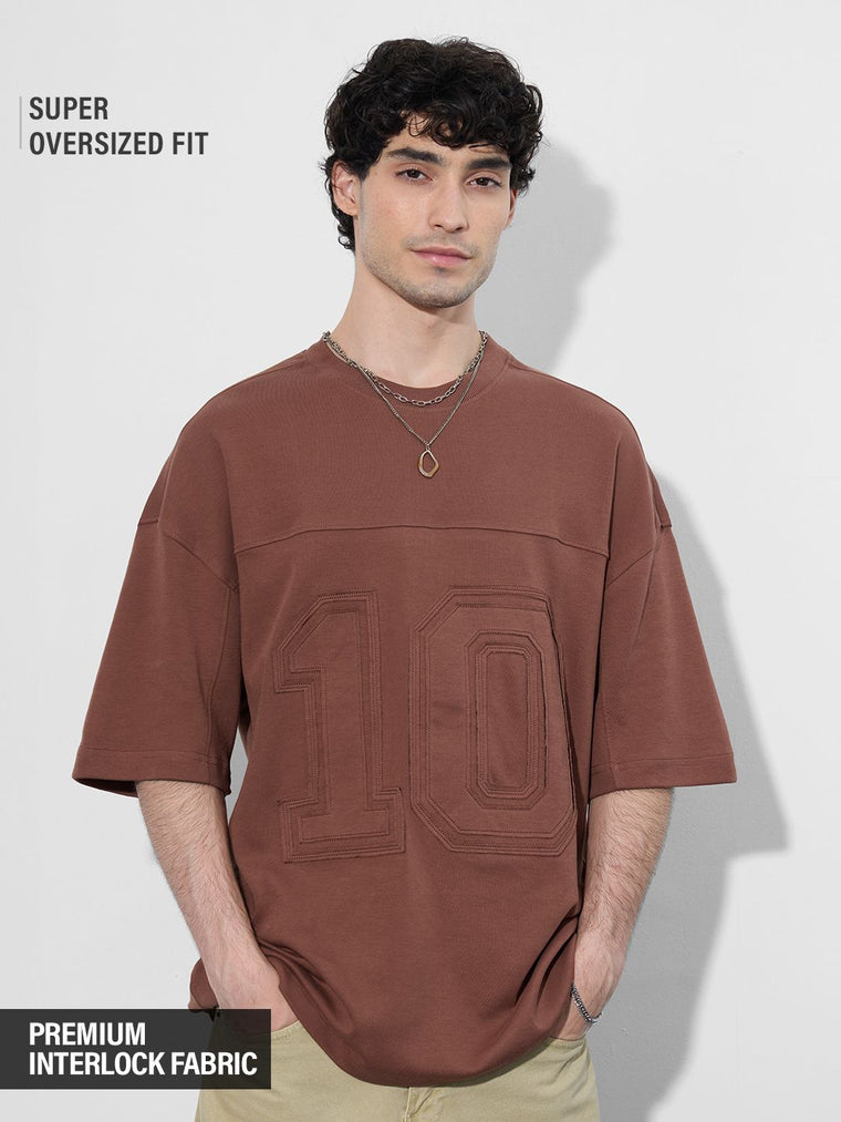 Varsity: Rust Super Oversized T-Shirts