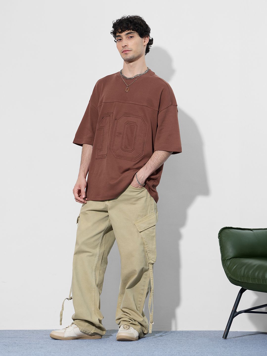 Varsity: Rust Super Oversized T-Shirts