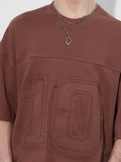 Varsity: Rust Super Oversized T-Shirts