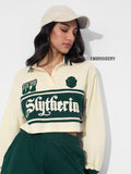 Harry Potter: Slytherin Prefect Women Cropped Rugby Polos