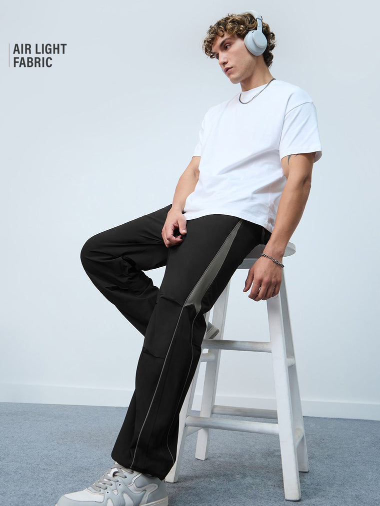 Parachute Pants: Fossil Grey Men Parachute Pants