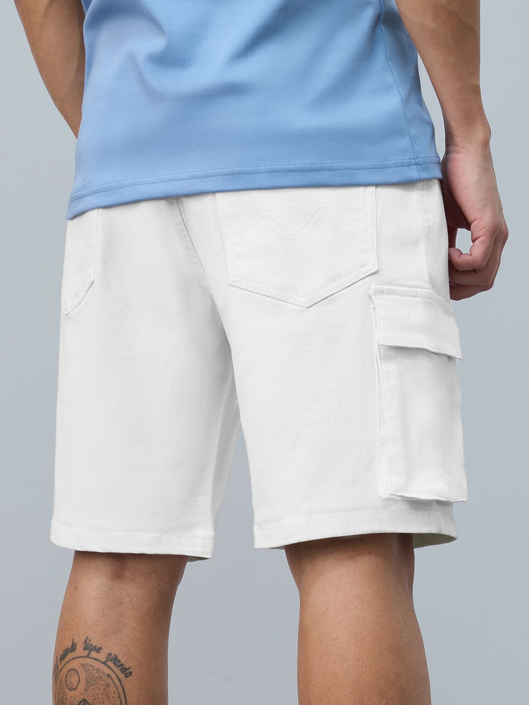 Denim Shorts: Almond Men Denim Shorts