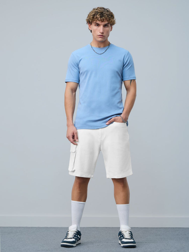 Denim Shorts: Almond Men Denim Shorts
