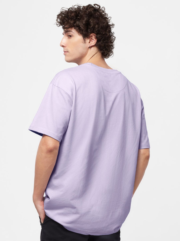 Solids: Light Lavender Oversized T-Shirts