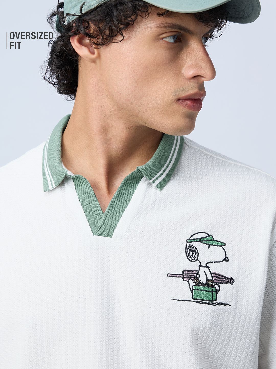 Textured: Peanuts Club Life Oversized Polos
