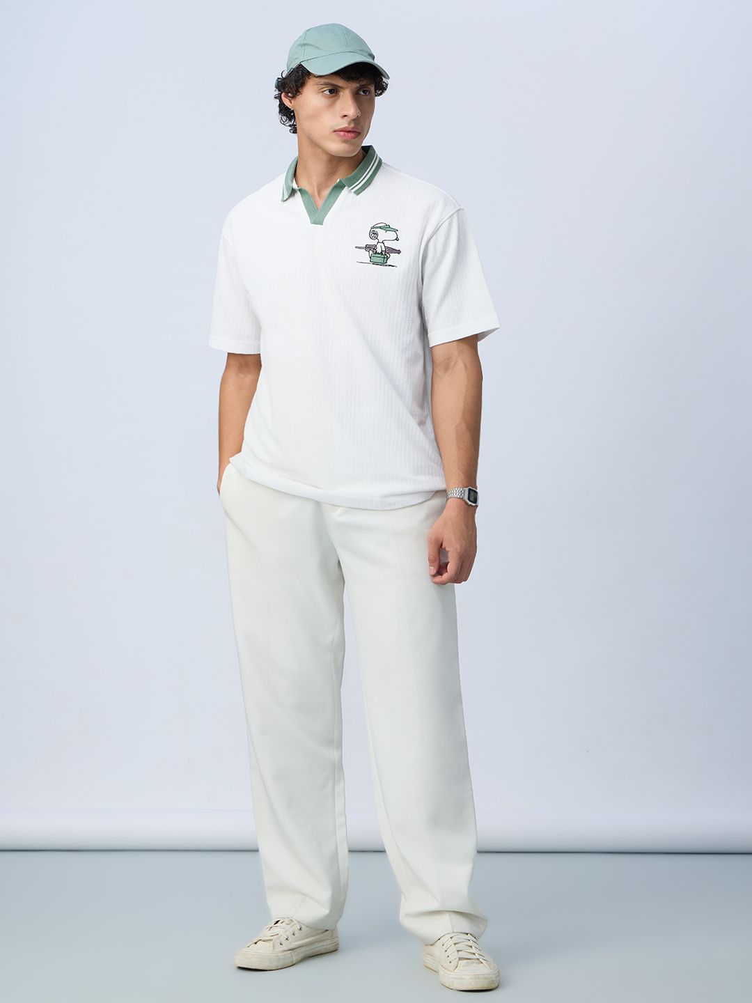 Textured: Peanuts Club Life Oversized Polos
