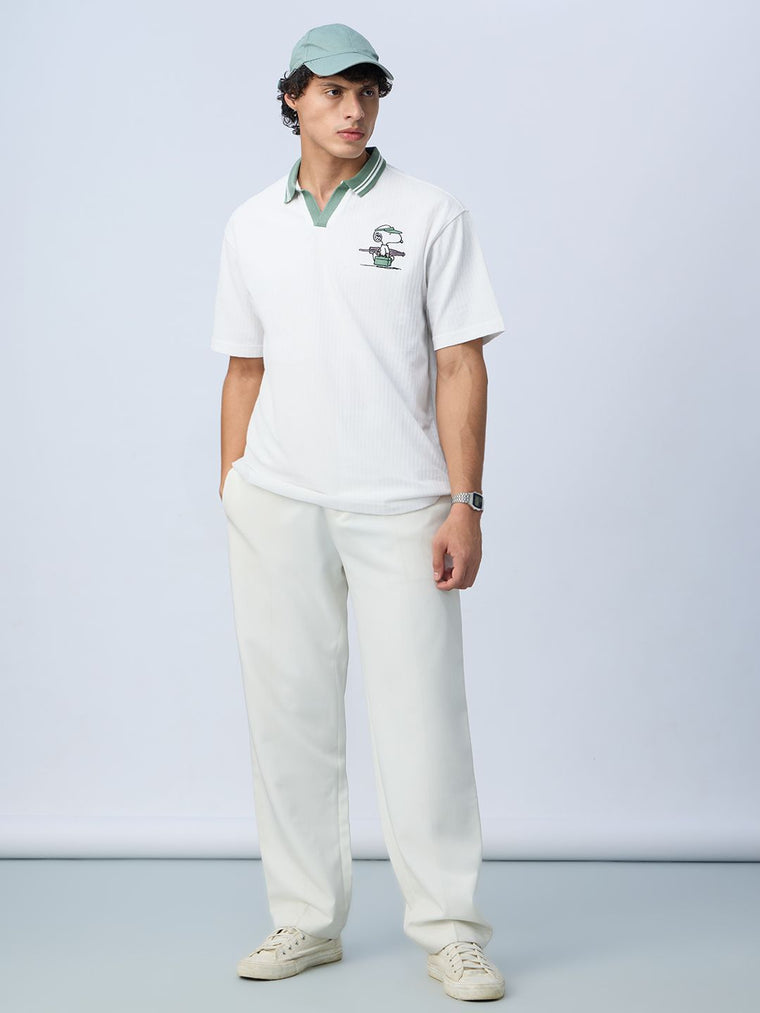 Textured: Peanuts Club Life Oversized Polos