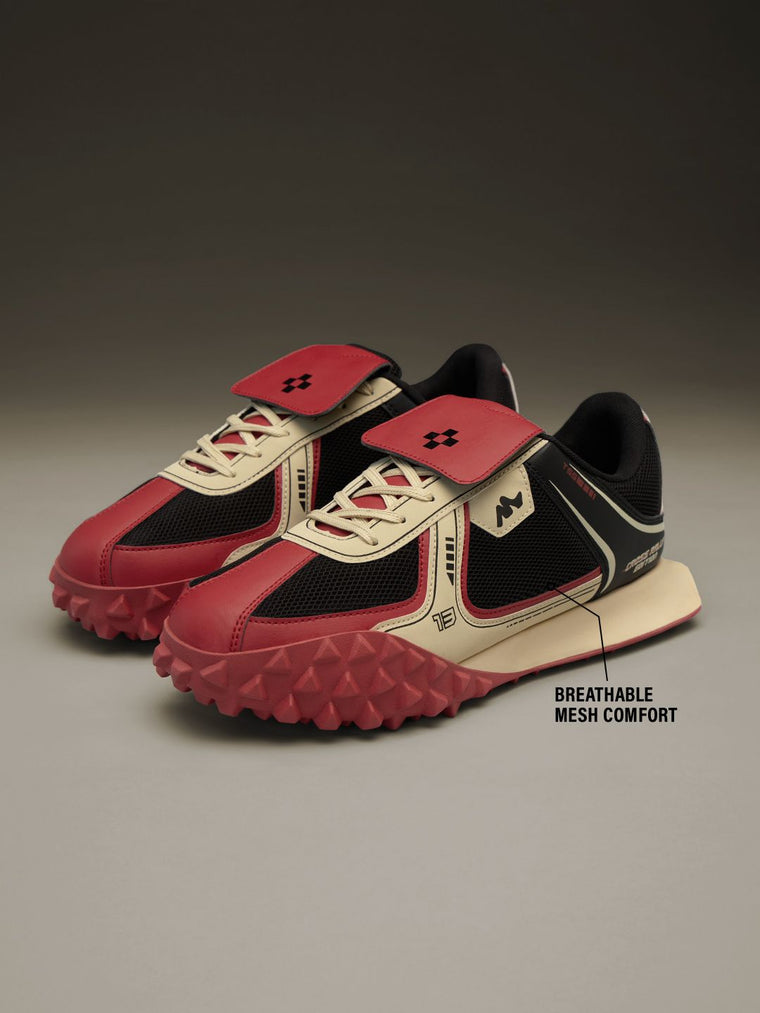 Velocity: Scarlet Men Low Top Sneakers