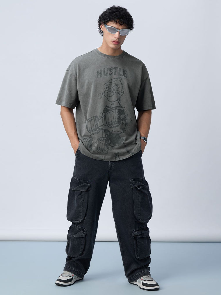 Popeye: Hustle Oversized T-Shirts