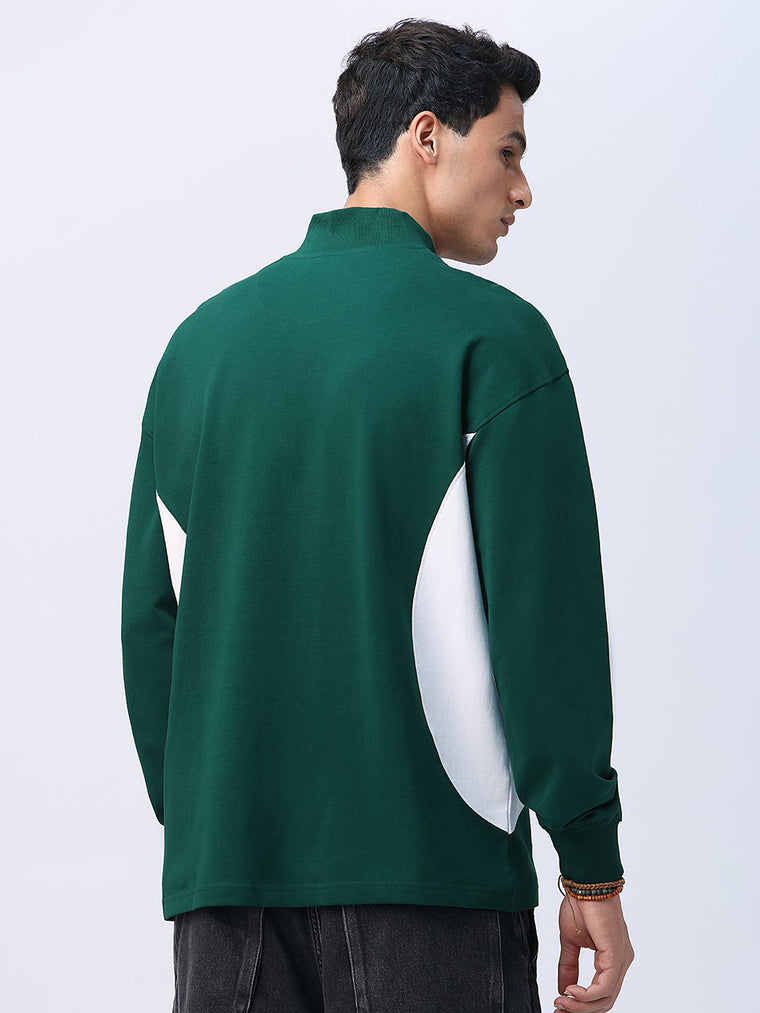 Colourblock: Meadow Oversized Full Sleeve T-Shirts