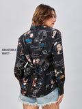 Back Tie Up Shirt: Popeye Women Regular Shirts