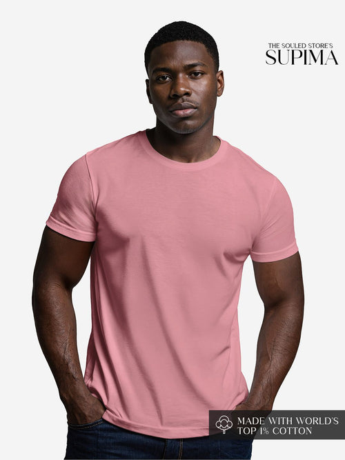 Supima: Salmon Pink Supima T-Shirts