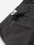 Solids: Charcoal Black Boys Cargo Joggers (2-8 Yrs)