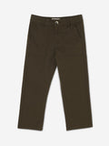 Solids: Griffin Green Boys Cotton Trousers (2-8 Yrs)
