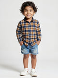 TSS Originals: Sunset Orange Boys Cotton Shirts (2-8 Yrs)