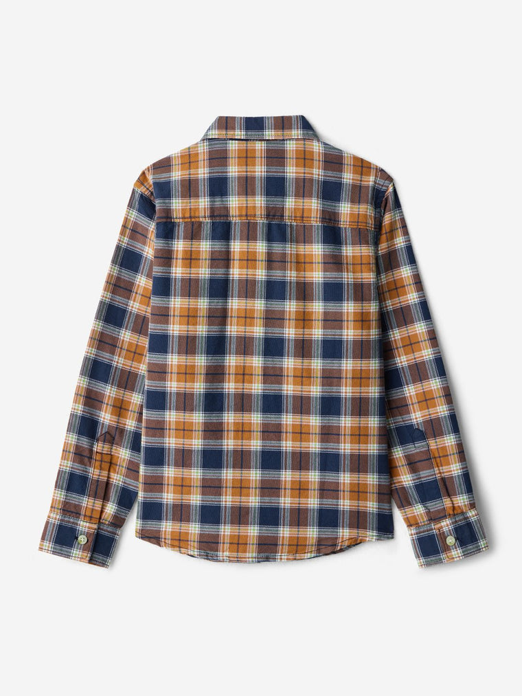 TSS Originals: Sunset Orange Boys Cotton Shirts (2-8 Yrs)