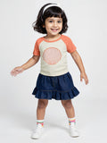 Beaded T-Shirt: Miss Sunshine Girls Cotton T-Shirts (2-8 Yrs)