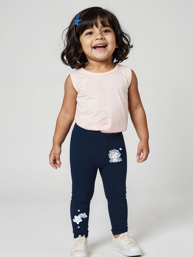 TSS Originals: Rainbow Girls Cotton Leggings (2-8 Yrs)