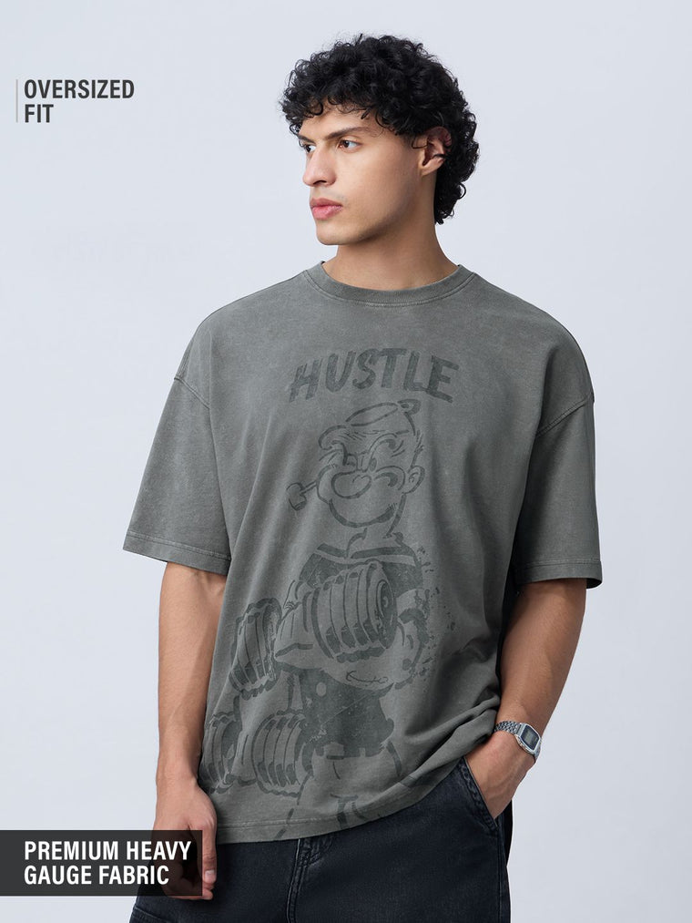 Popeye: Hustle Oversized T-Shirts