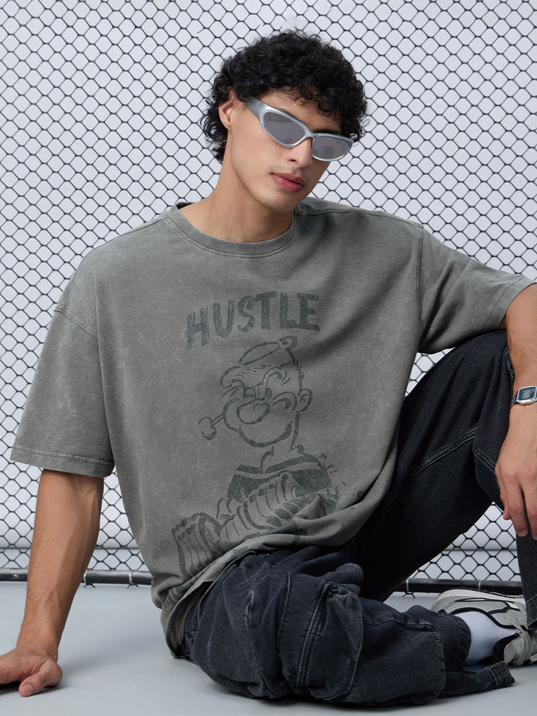 Popeye: Hustle Oversized T-Shirts