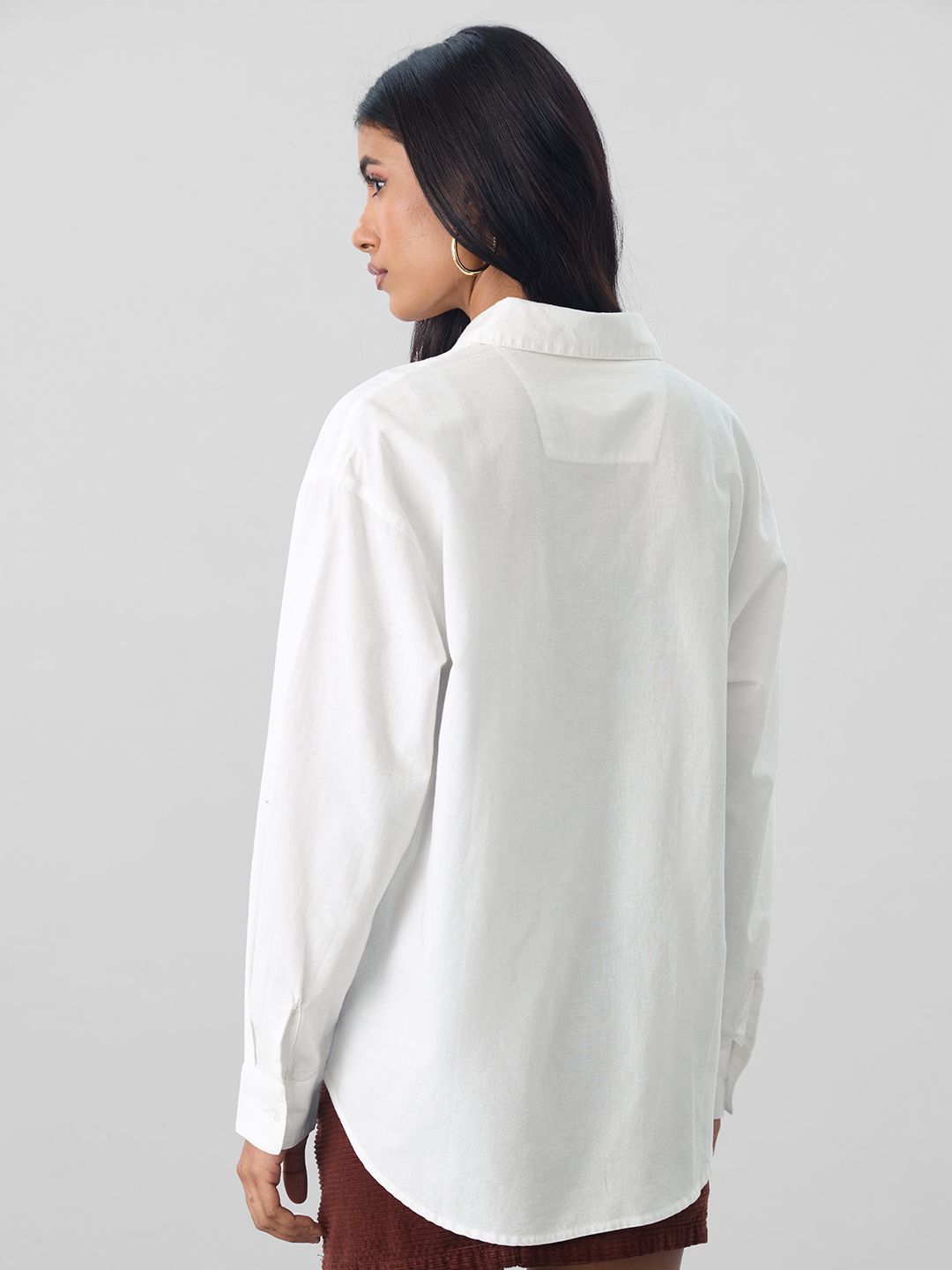 Cotton Linen Shirt: Lady Luck Women Oversized Shirts