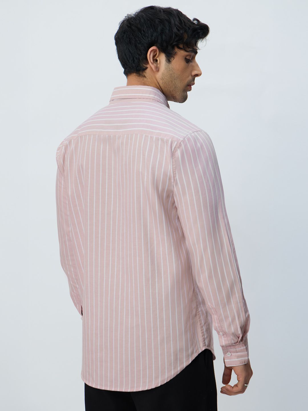 Oxford Stripes: Pink Mirage Shirts