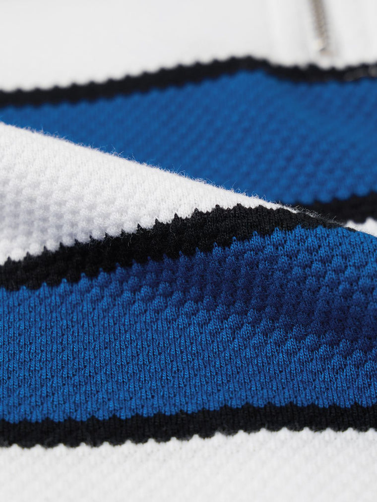 Popcorn Stripes: Sailor Zipper Polos