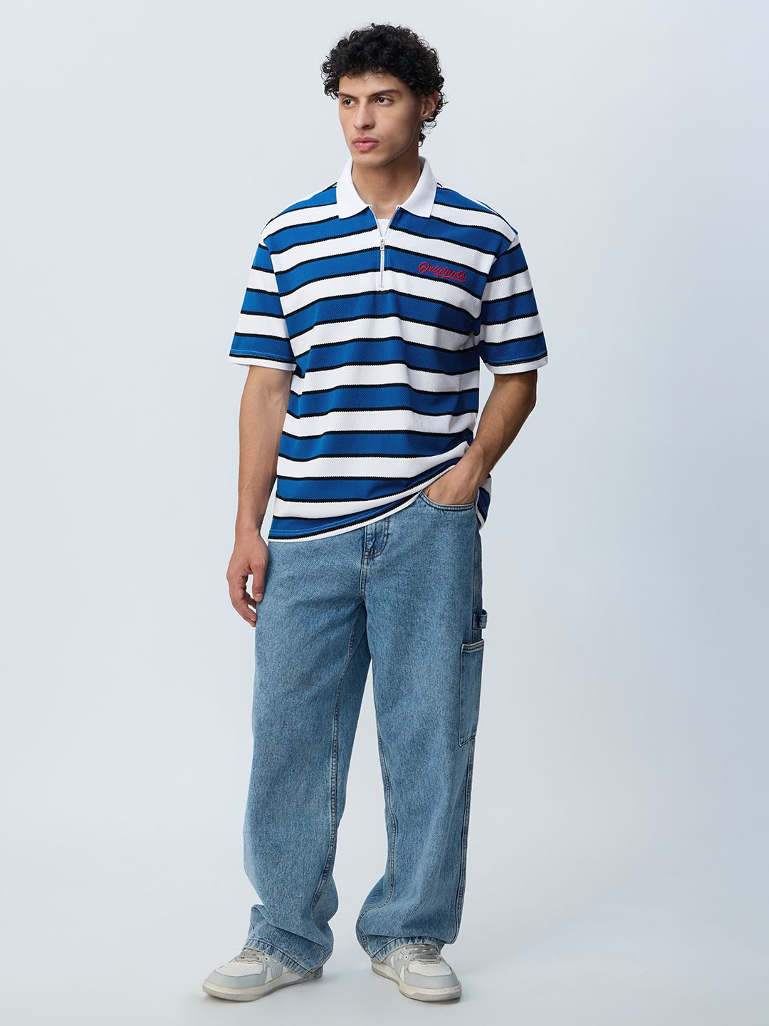 Popcorn Stripes: Sailor Zipper Polos