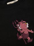 Textured T-shirt: Tom The Devil Women Oversized T-Shirts