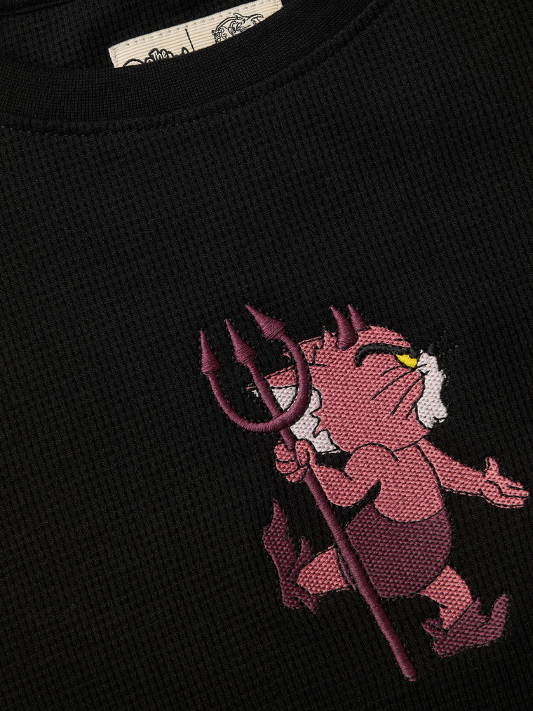 Textured T-shirt: Tom The Devil Women Oversized T-Shirts