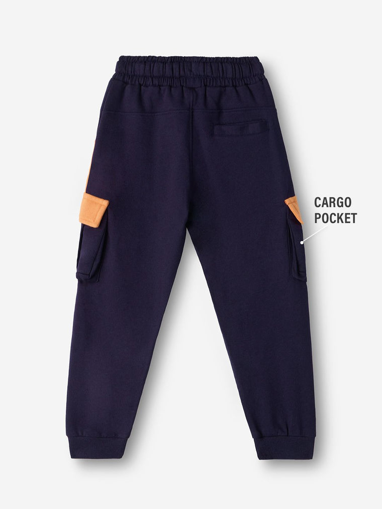 TSS Originals: Plum Boys Cargo Joggers (2-8 Yrs)